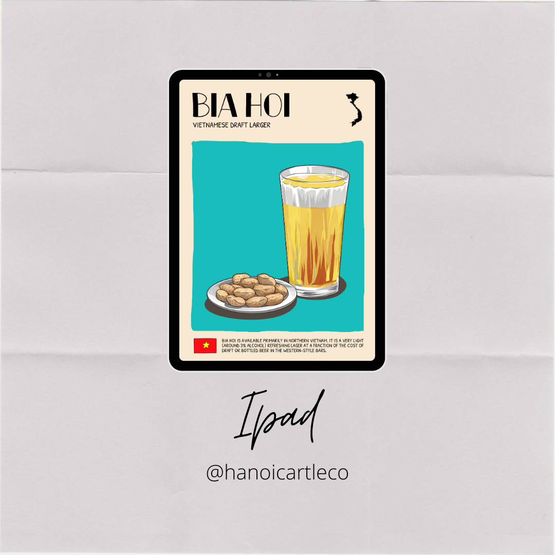 DIGITAL POSTER - VIETNAMESE FOOD ART - BIA HOI