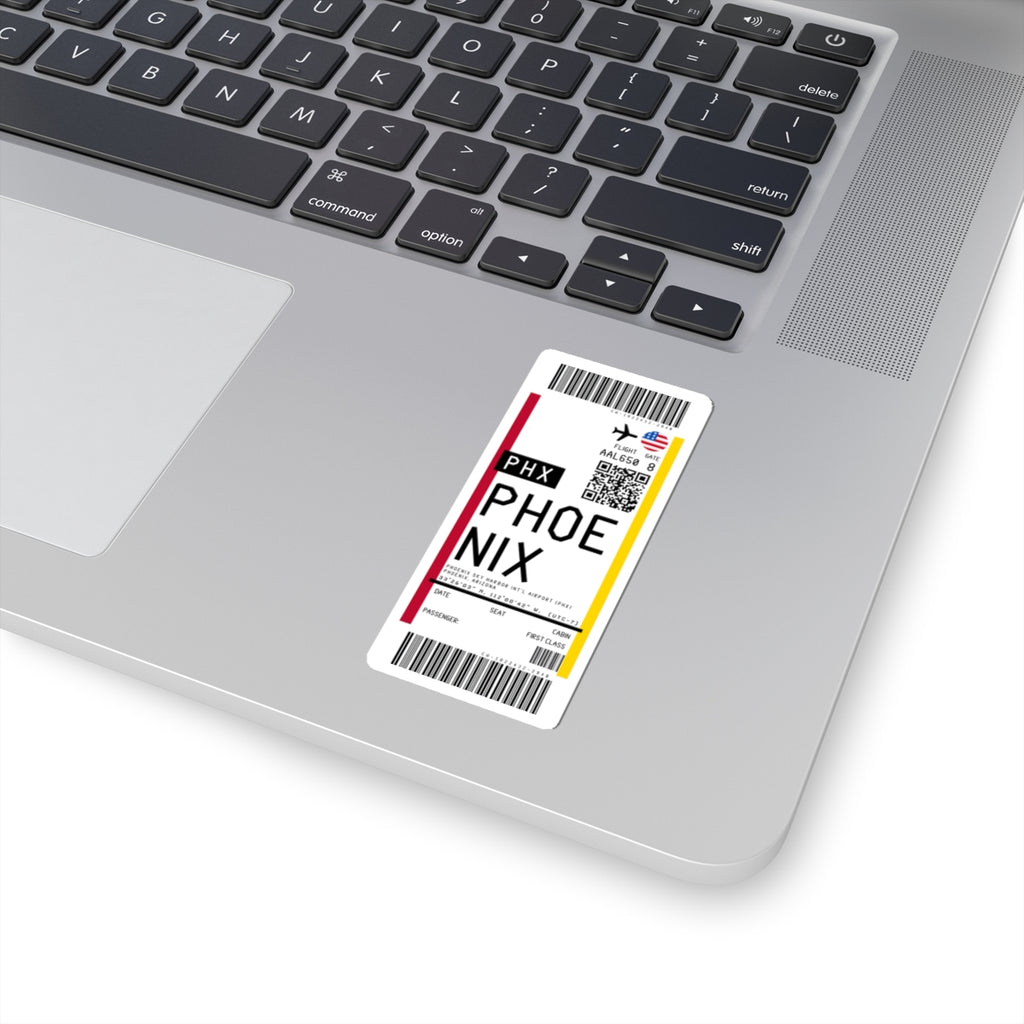 Phoenix Sky Harbor International Airport (PHX) Boarding Pass Sticker — Travel Luggage Decal