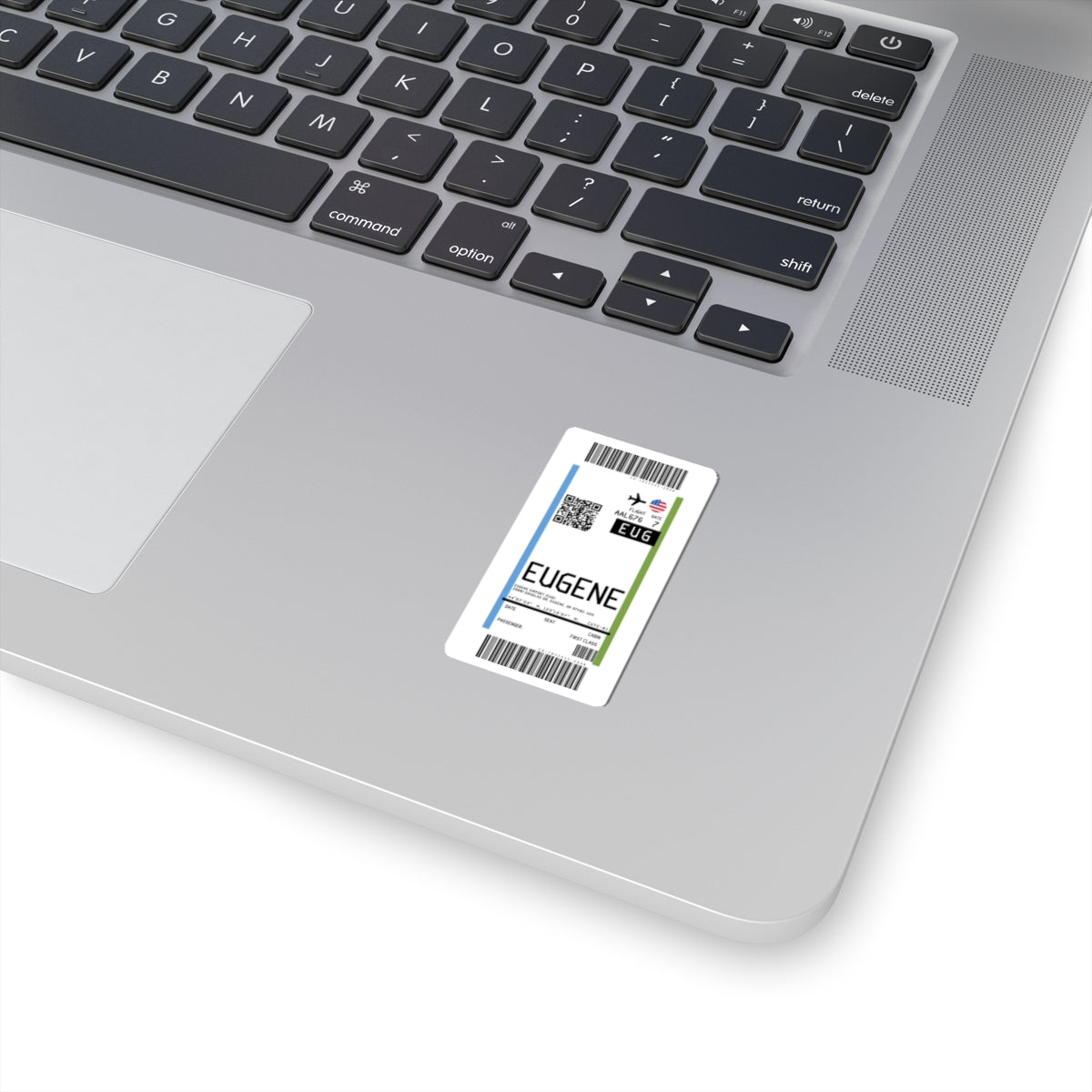 Eugene Airport (EUG) Boarding Pass Sticker — Travel Luggage Decal