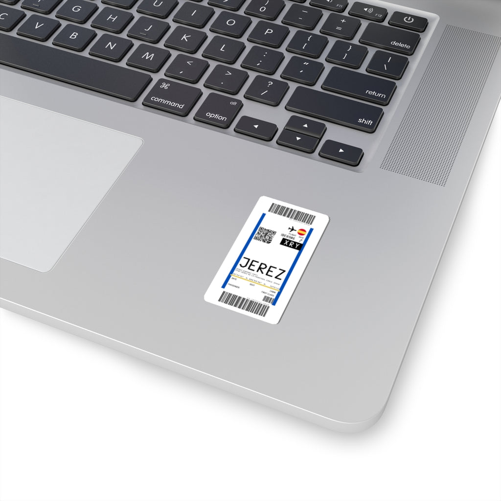 Jerez Airport (XRY) Boarding Pass Sticker — Travel Luggage Decal