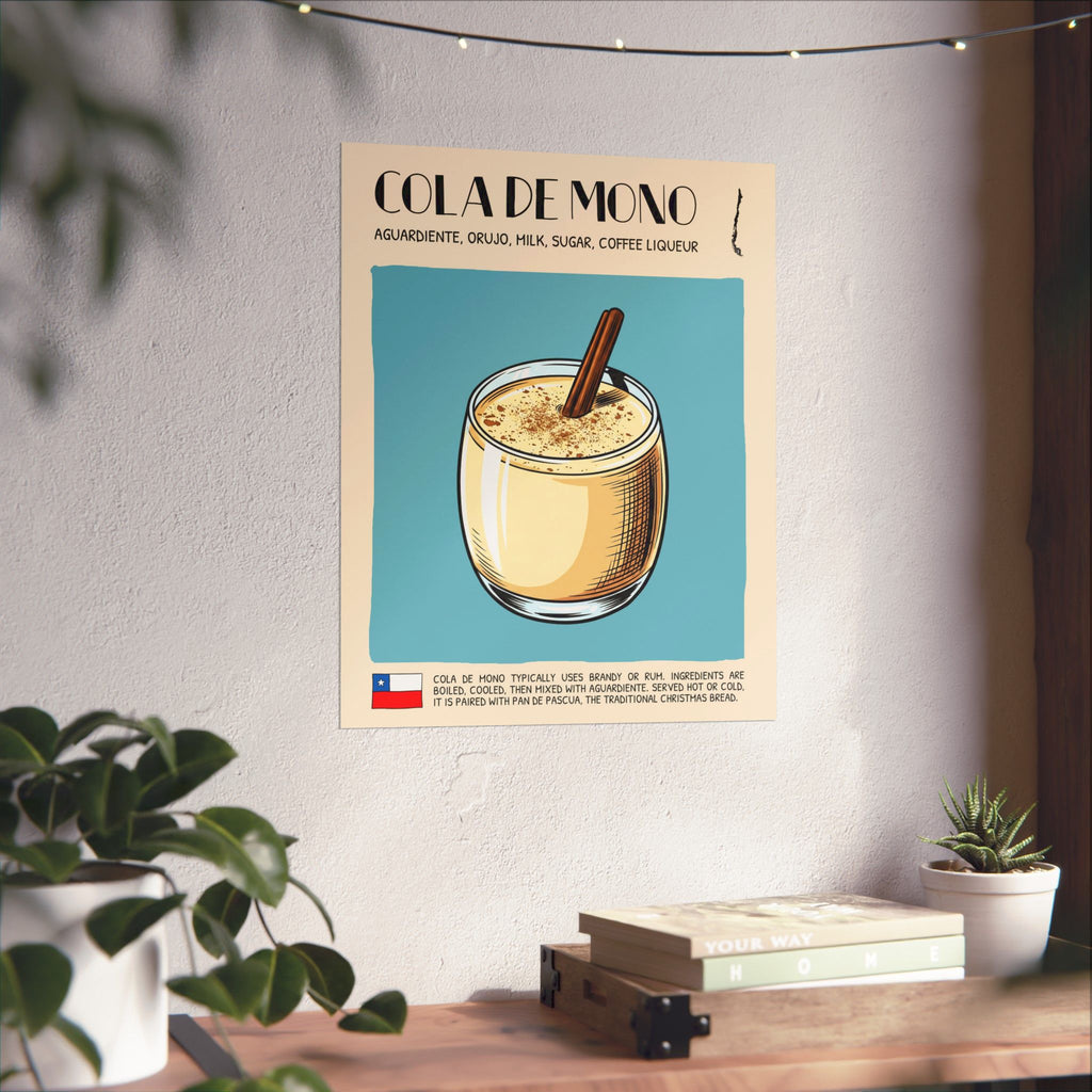 Cola de Mono Poster — Chilean Cocktail Art Print