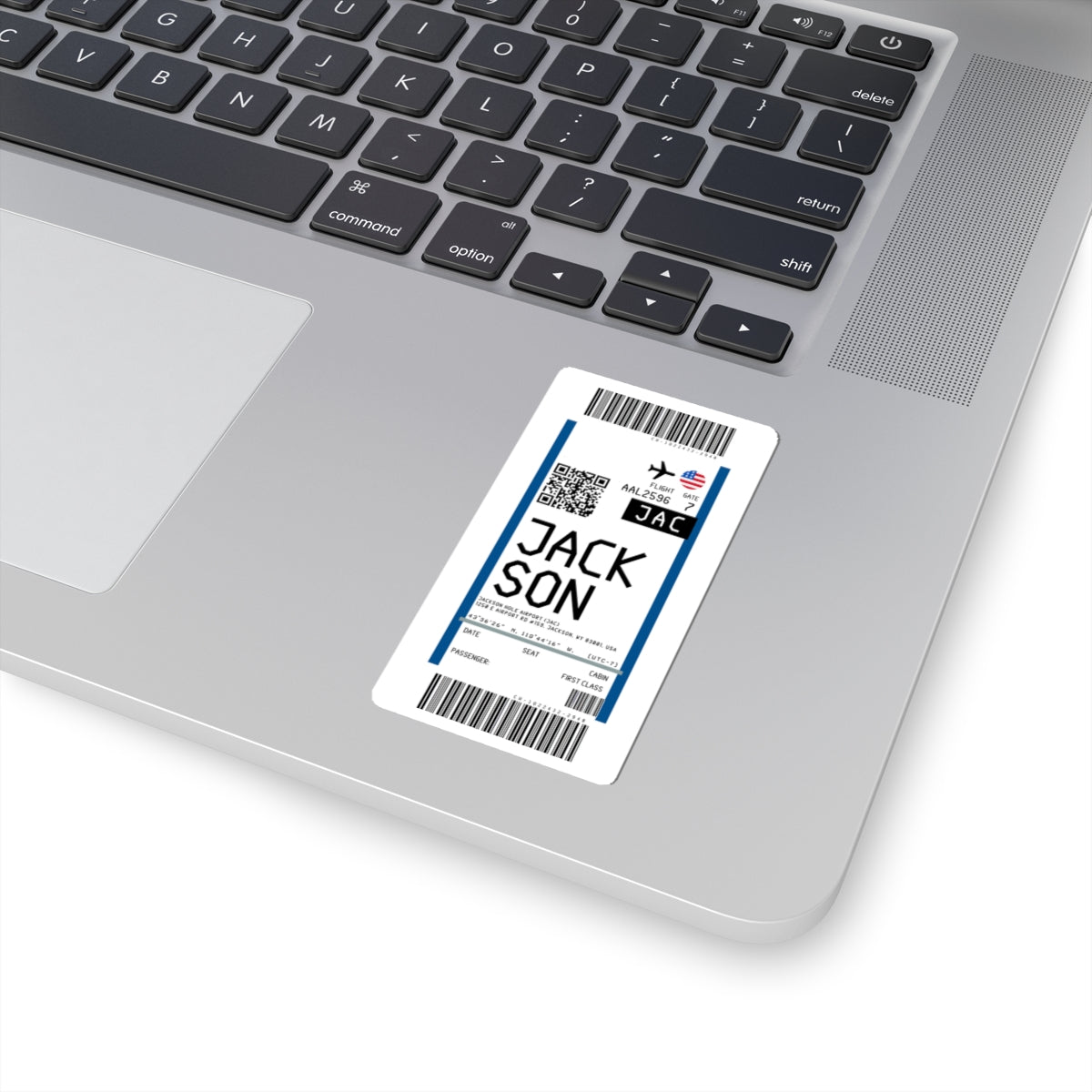 Jackson Hole Airport (JAC) Boarding Pass Sticker — Travel Luggage Decal