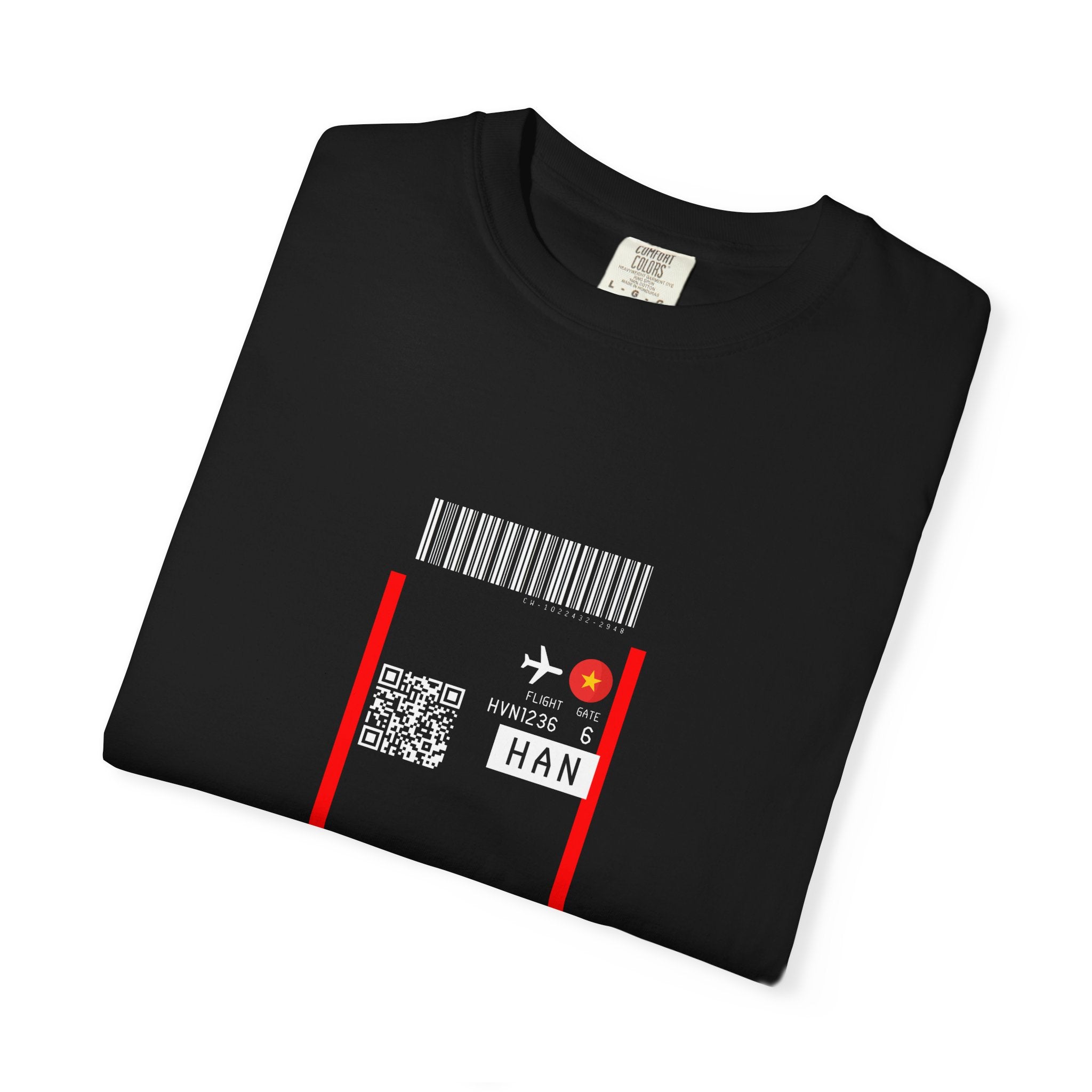 Hanoi Boarding-Pass T‑Shirt - First Class Airport Ticket Travel Tee
