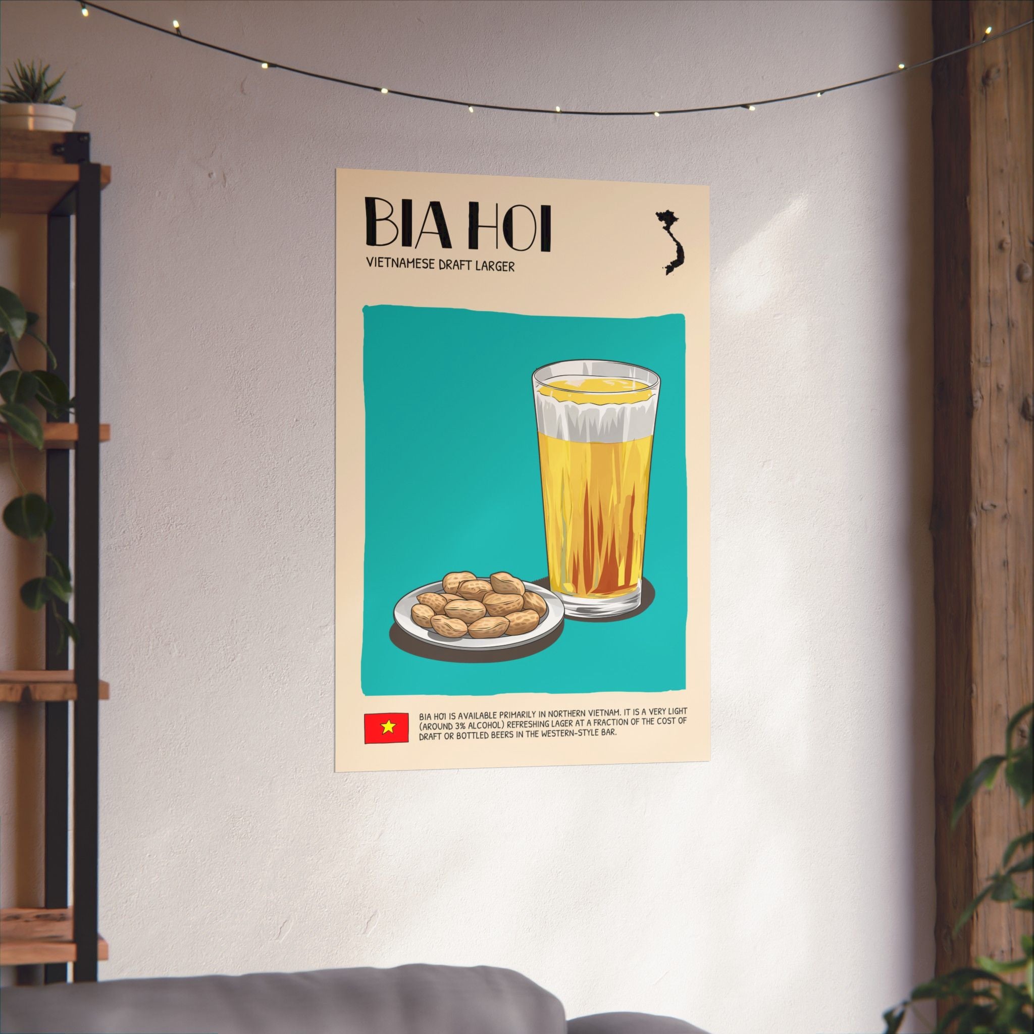 Bia Hoi Matte Poster — Vietnamese Food Kitchen Art