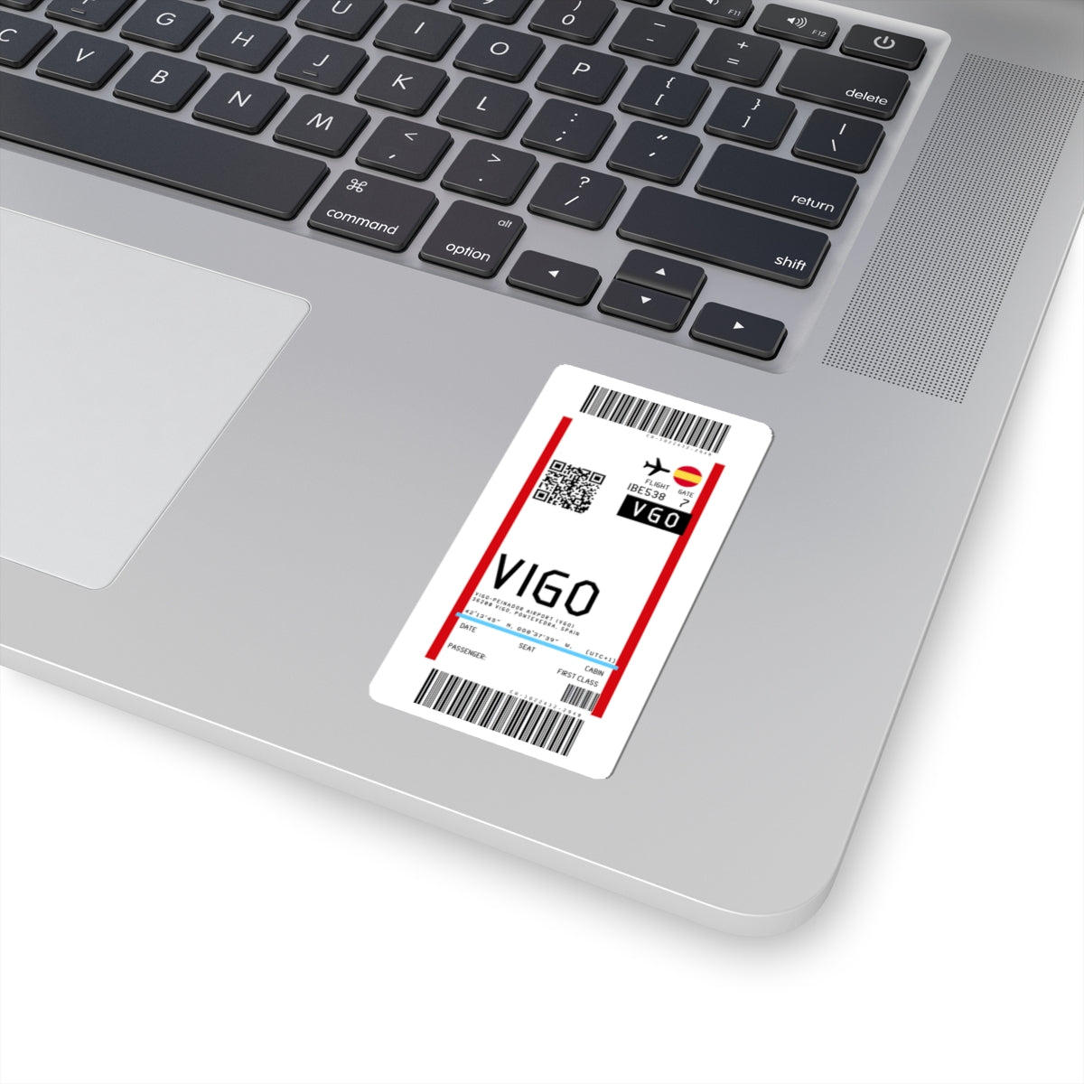 Vigo–Peinador Airport (VGO) Boarding Pass Sticker — Travel Luggage Decal