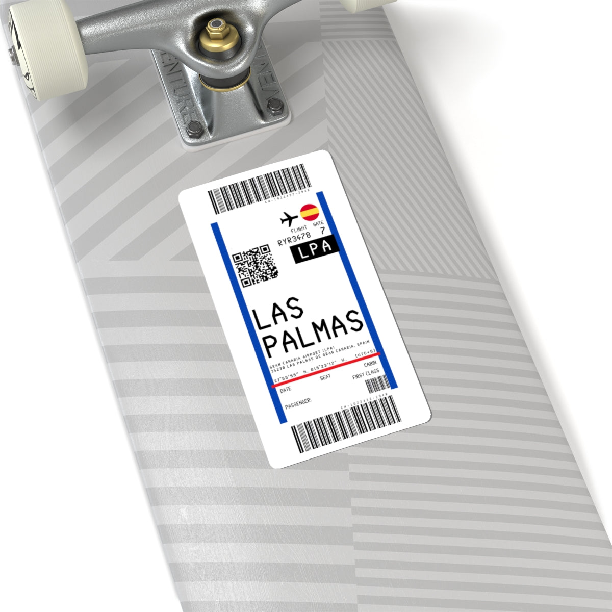 Gran Canaria Airport (LPA) Boarding Pass Sticker — Travel Luggage Decal