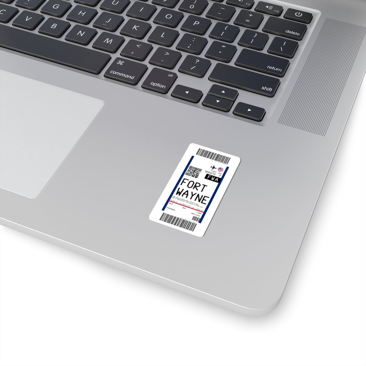 Fort Wayne International Airport (FWA) Boarding Pass Sticker — Travel Luggage Decal