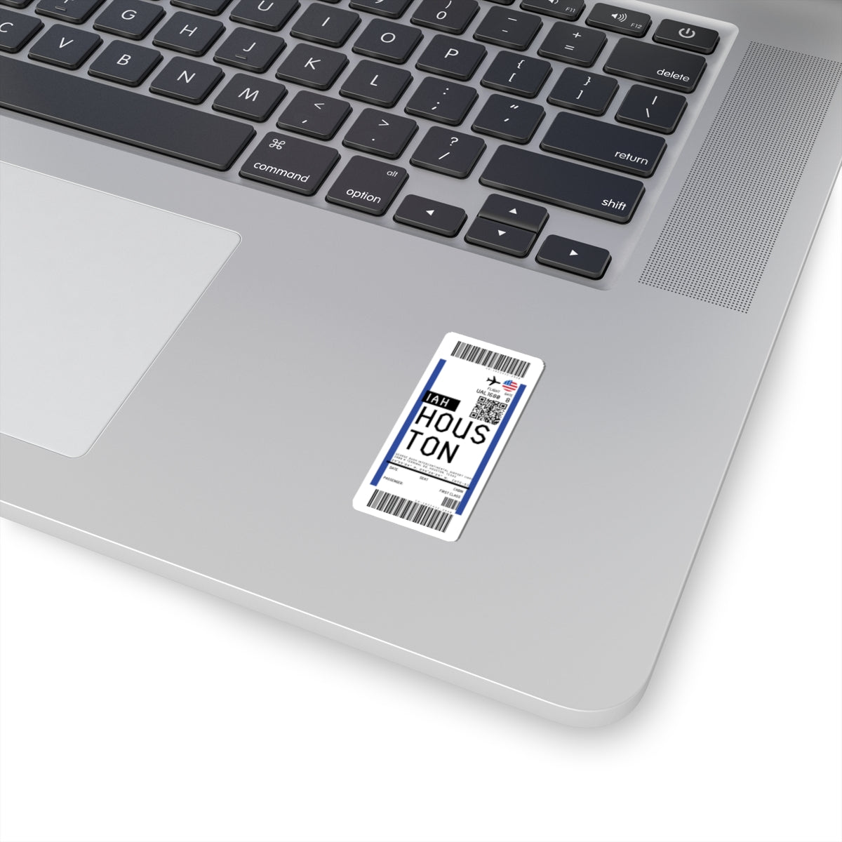 George Bush Intercontinental Airport (IAH) Boarding Pass Sticker — Travel Luggage Decal