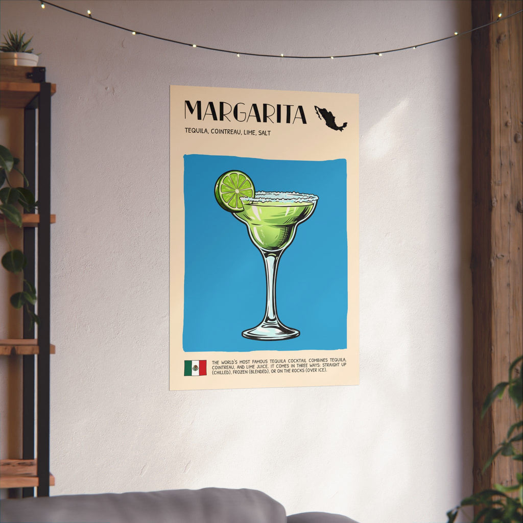 Margarita Poster — Mexican Cocktail Art Print