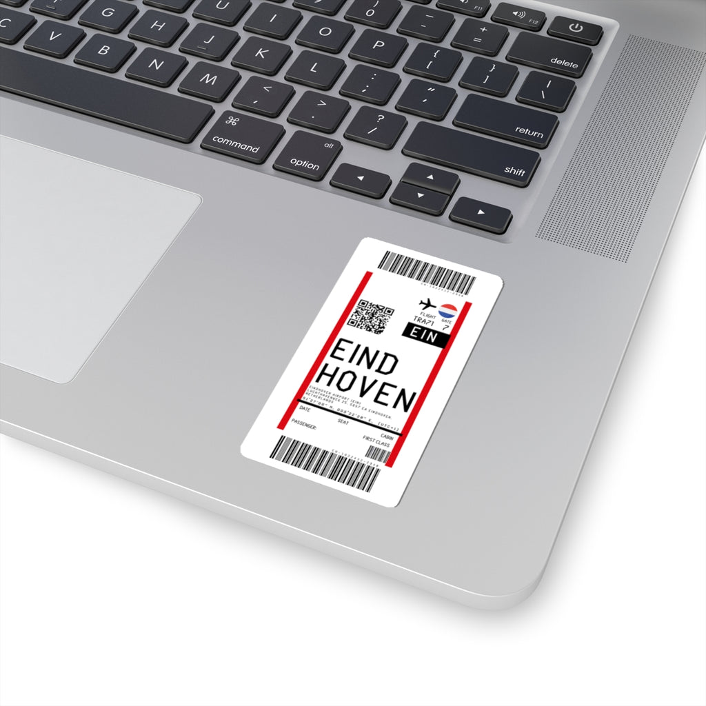 Eindhoven Airport (EIN) Boarding Pass Sticker — Travel Luggage Decal