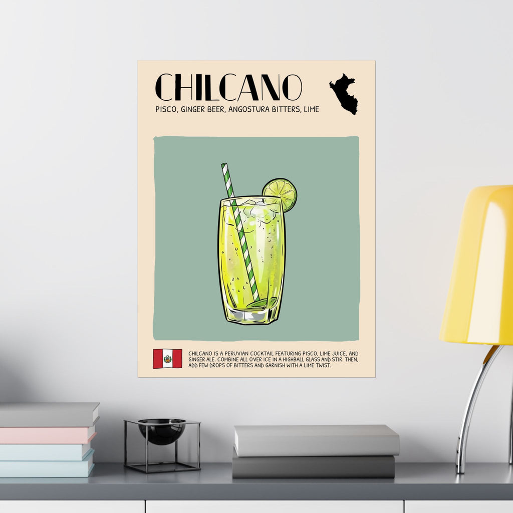 Chilcano Poster — Peruvian Cocktail Art Print