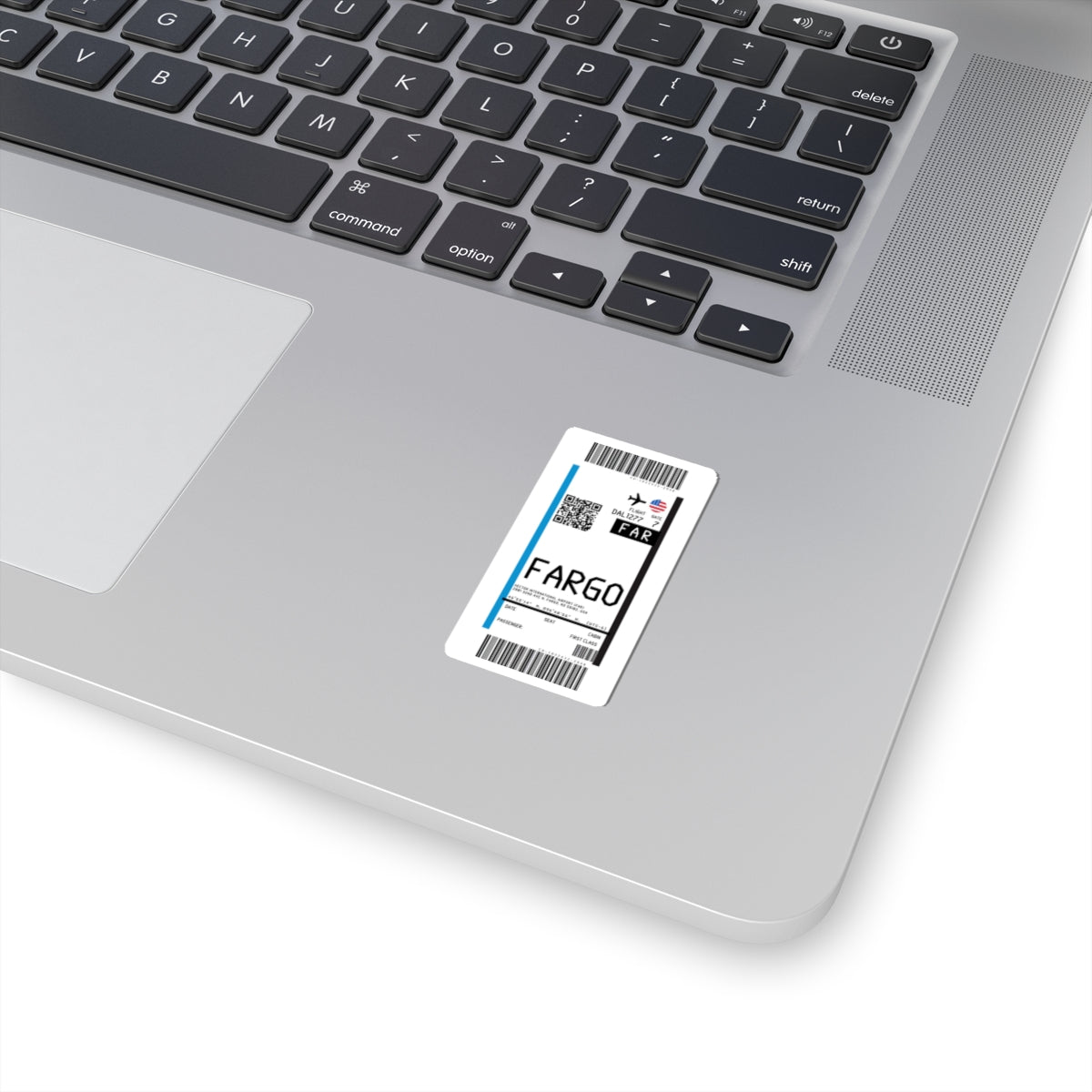 Hector International Airport (FAR) Boarding Pass Sticker — Travel Luggage Decal