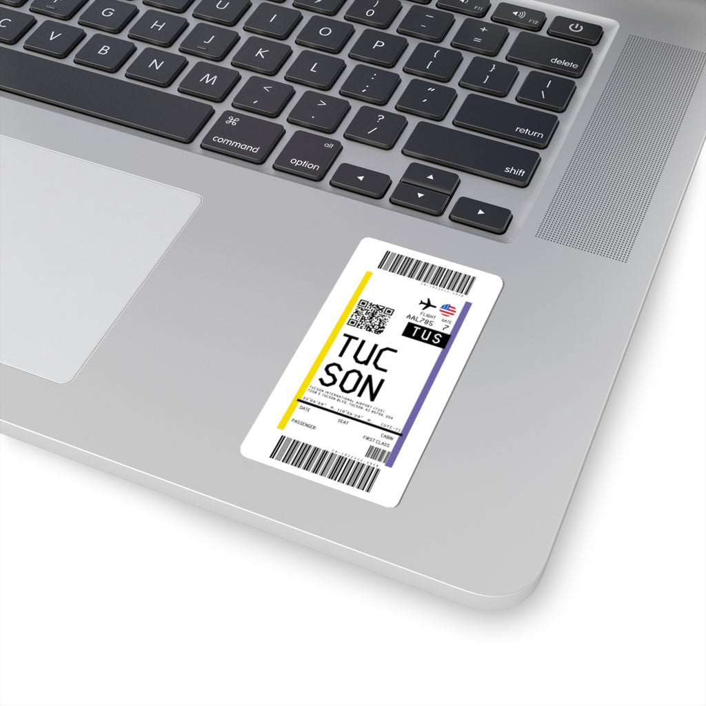 Tucson International Airport (TUS) Boarding Pass Sticker — Travel Luggage Decal
