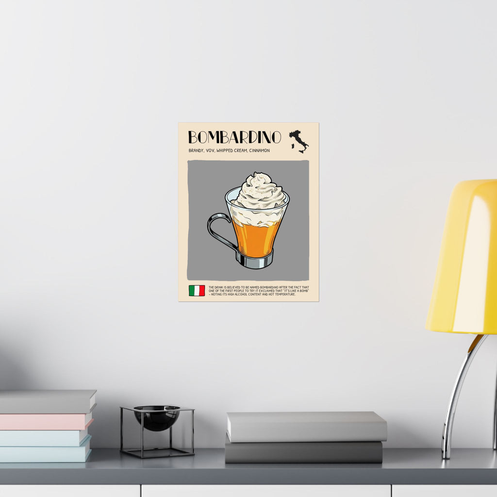 Bombardino Poster — Italian Cocktail Art Print