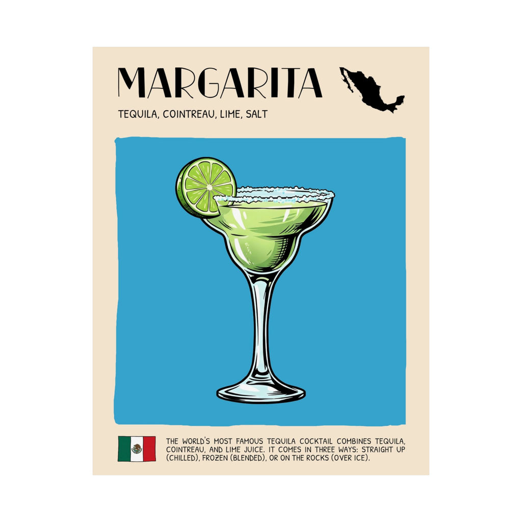 Margarita Poster — Mexican Cocktail Art Print