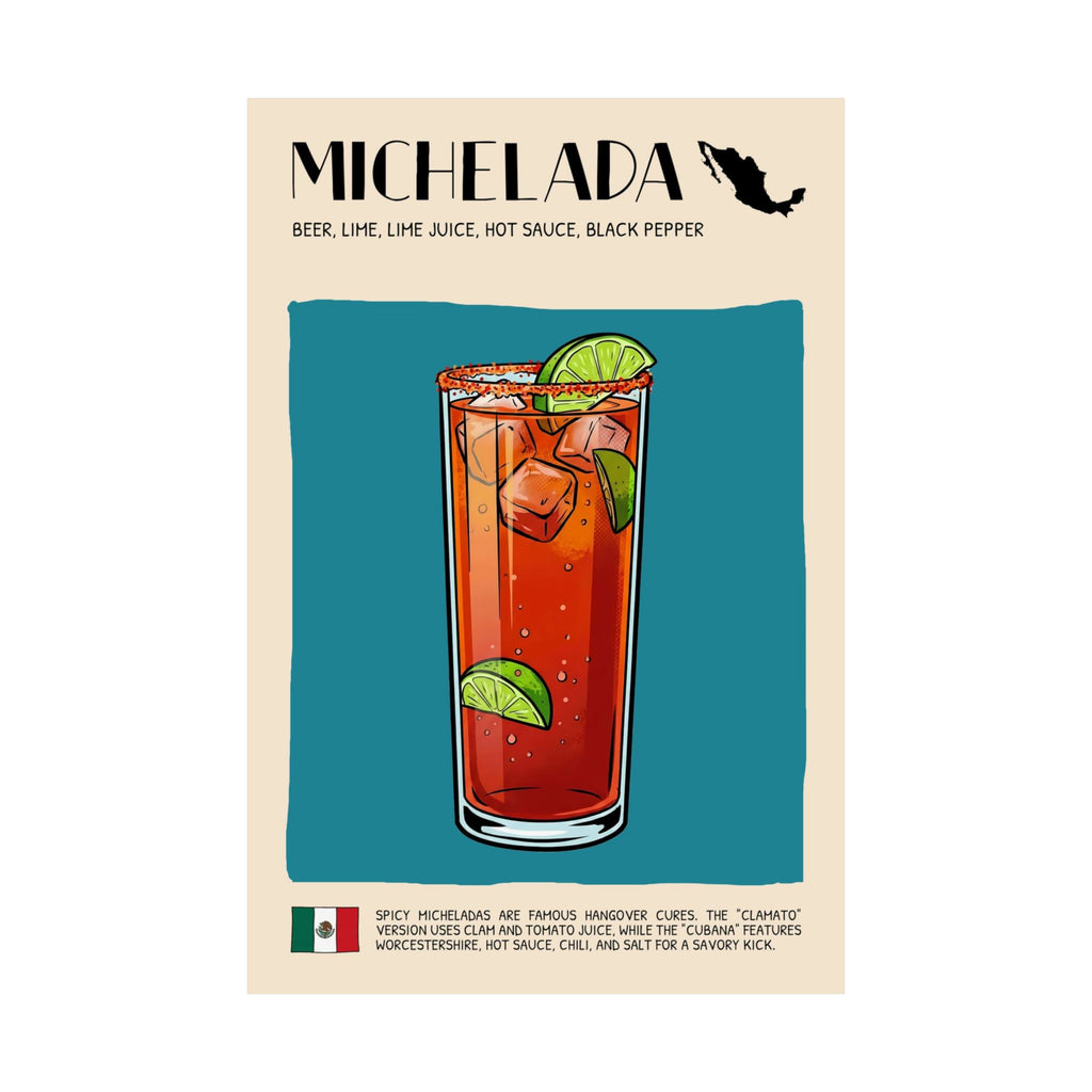 Michelada Poster — Mexican Cocktail Art Print