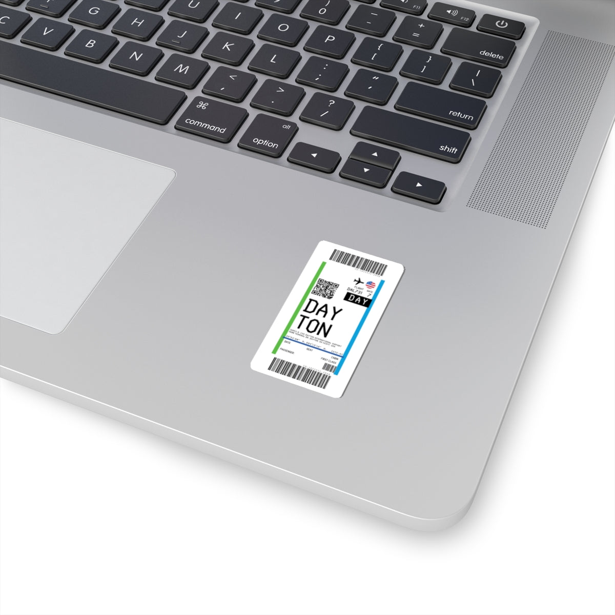 Dayton International Airport (DAY) Boarding Pass Sticker — Travel Luggage Decal