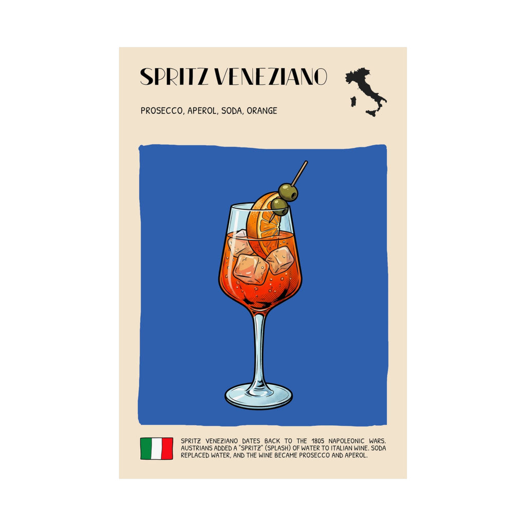 Spritz Veneziano Poster — Italian Cocktail Art Print