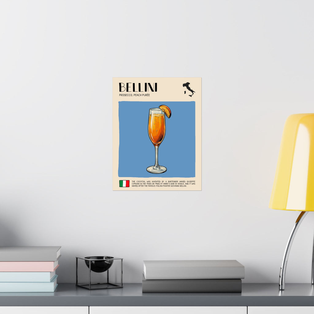 Bellini Poster — Italian Cocktail Art Print