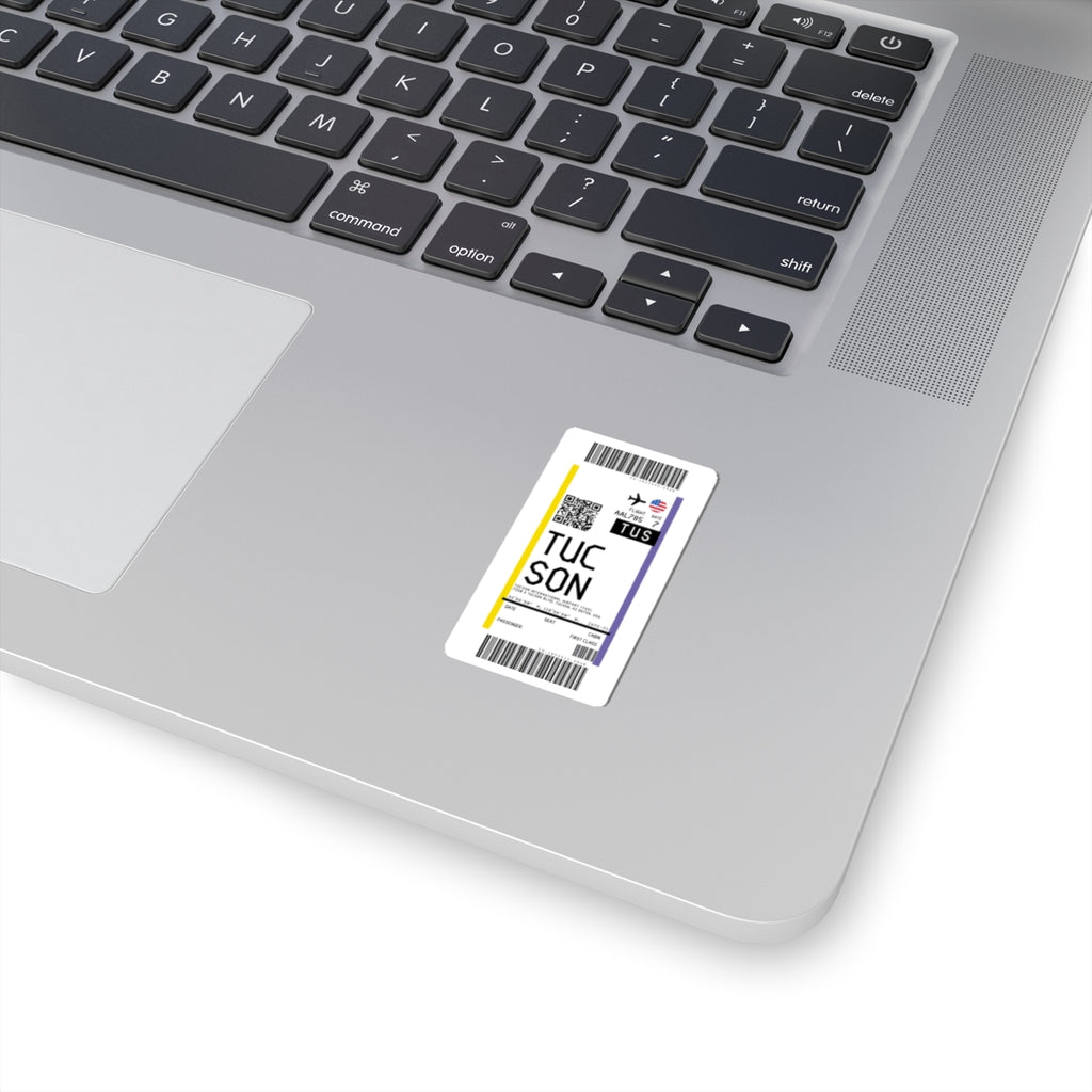 Tucson International Airport (TUS) Boarding Pass Sticker — Travel Luggage Decal
