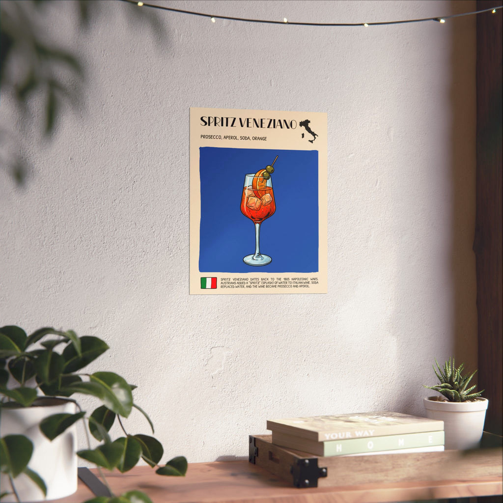 Spritz Veneziano Poster — Italian Cocktail Art Print