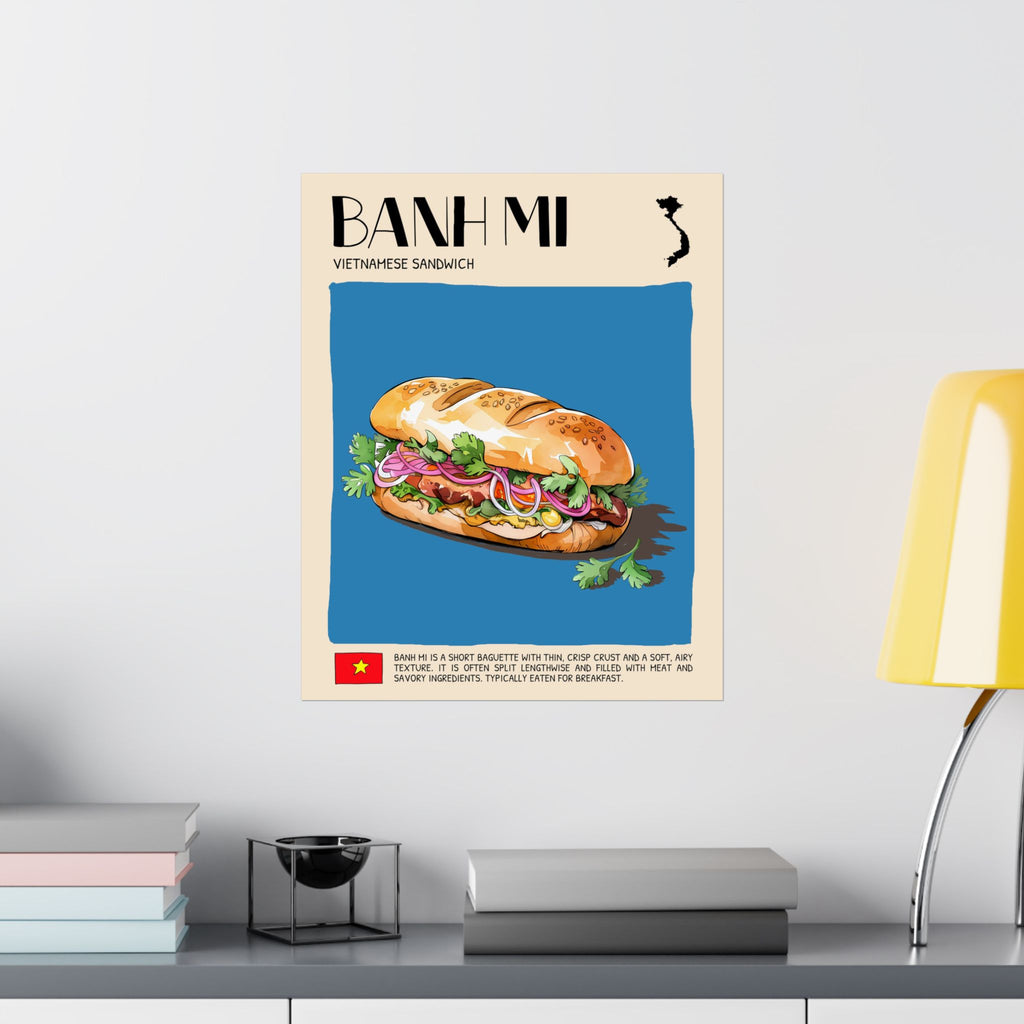 Banh Mi Matte Poster — Vietnamese Food Kitchen Art