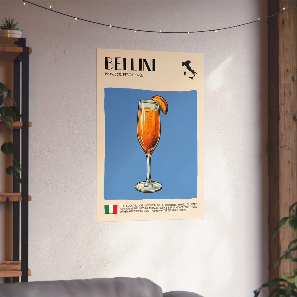 Bellini Poster — Italian Cocktail Art Print