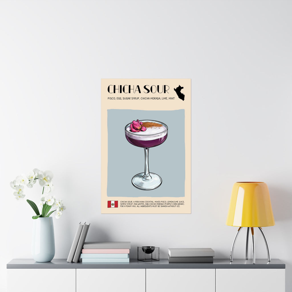 Chicha Sour Poster — Peruvian Cocktail Art Print
