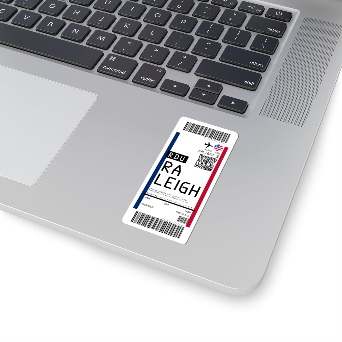 Raleigh-Durham International Airport (RDU) Boarding Pass Sticker — Travel Luggage Decal