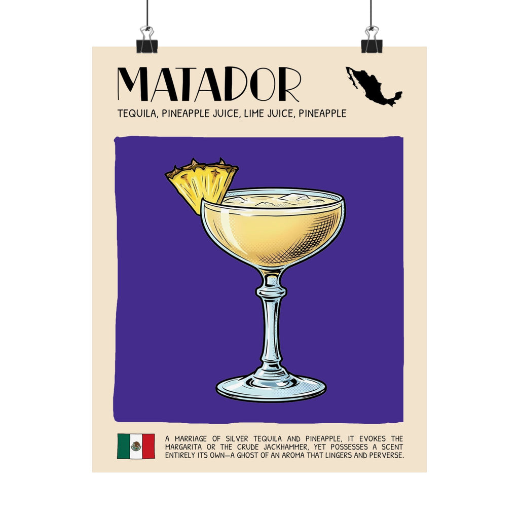 Matador Poster — Mexican Cocktail Art Print