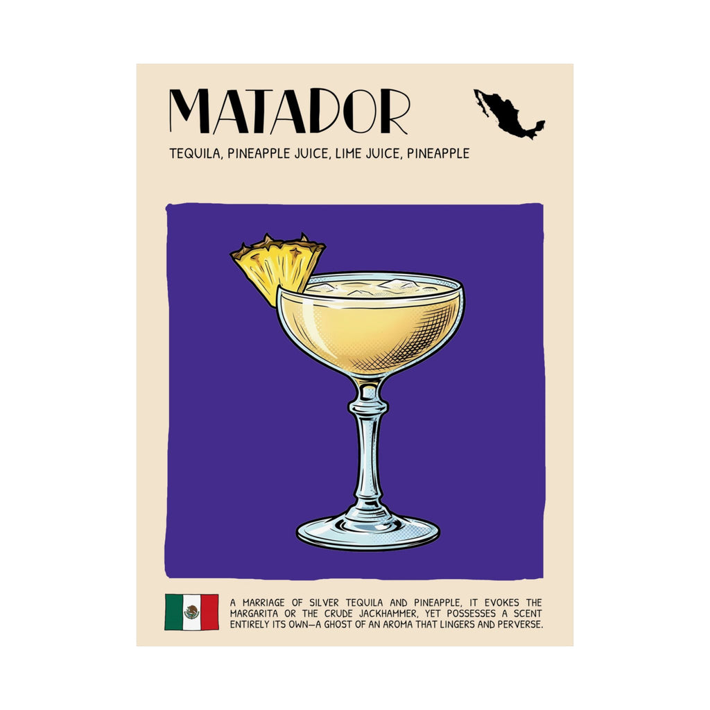 Matador Poster — Mexican Cocktail Art Print