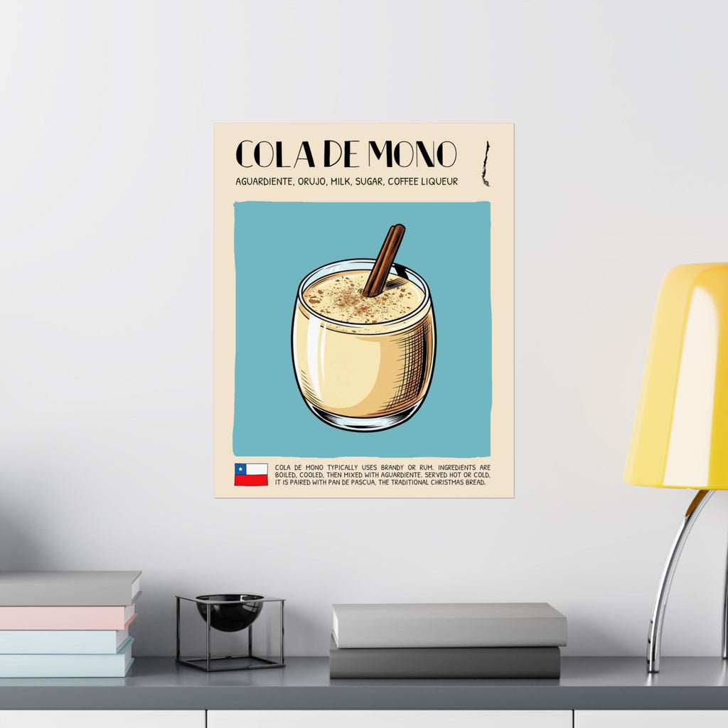 Cola de Mono Poster — Chilean Cocktail Art Print