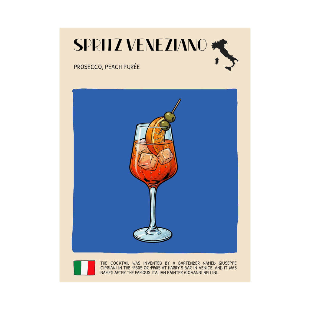Spritz Veneziano Poster — Italian Cocktail Art Print