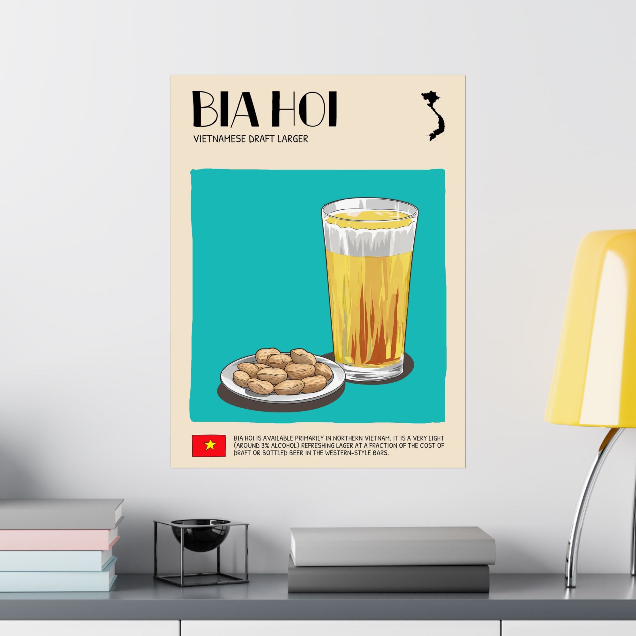 Bia Hoi Matte Poster — Vietnamese Food Kitchen Art
