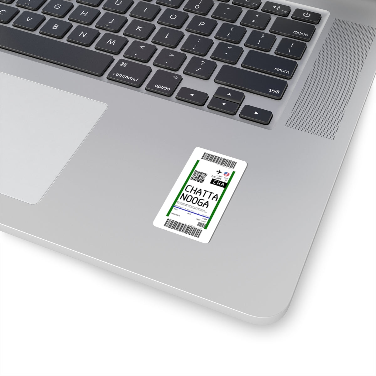 Chattanooga Metropolitan Airport (CHA) Boarding Pass Sticker — Travel Luggage Decal