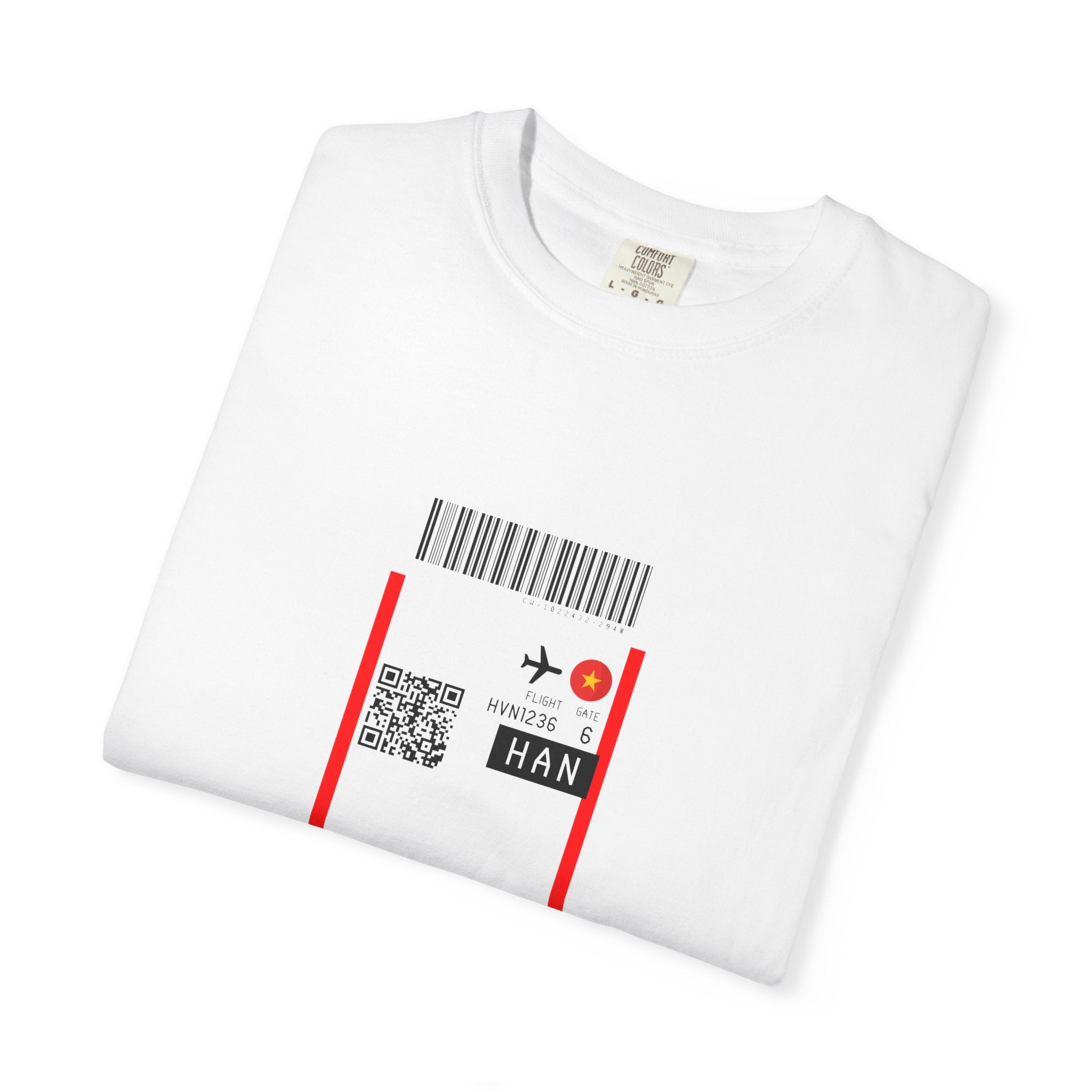 Copy of Hanoi Boarding-Pass T‑Shirt - First Class Airport Ticket Travel Tee