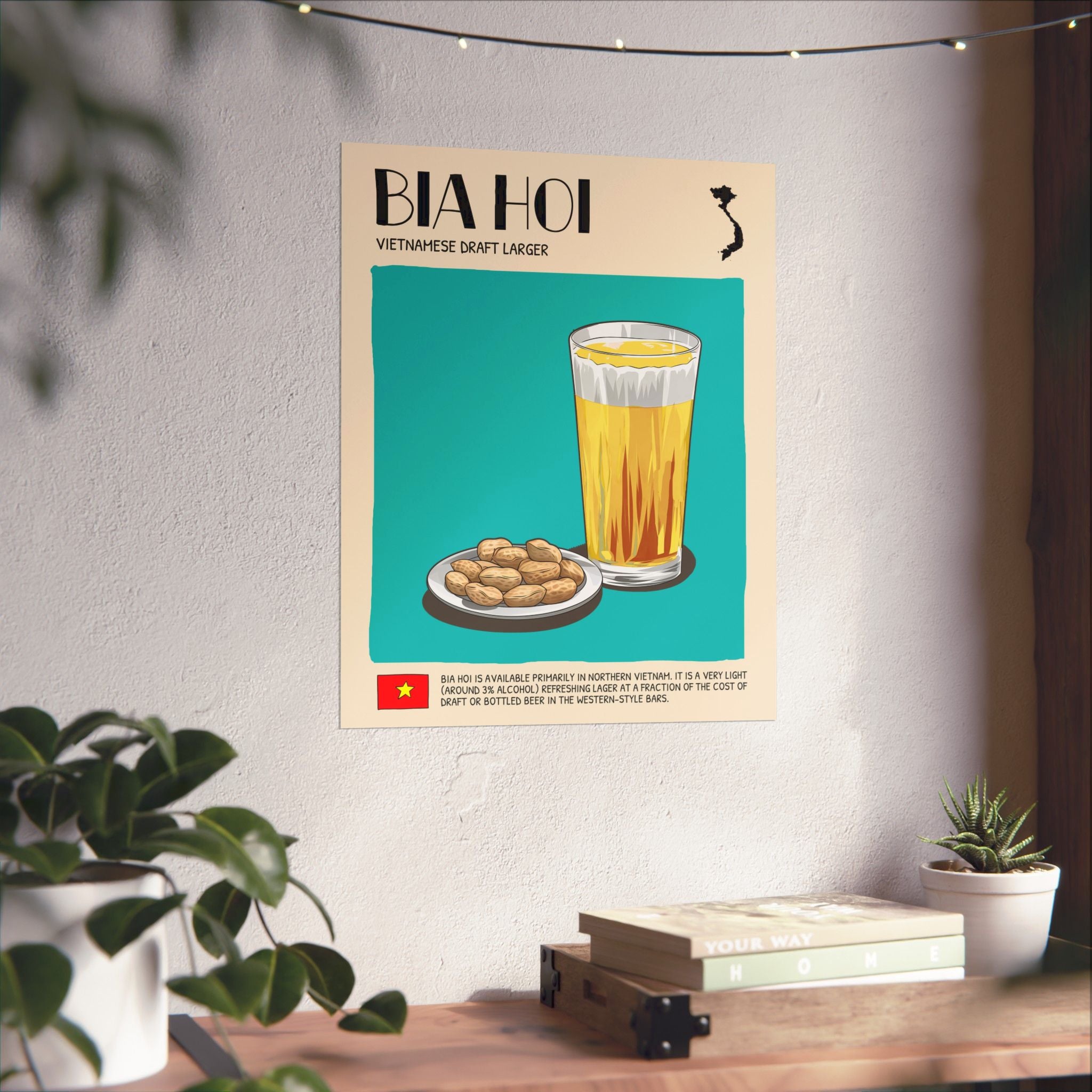 Bia Hoi Matte Poster — Vietnamese Food Kitchen Art