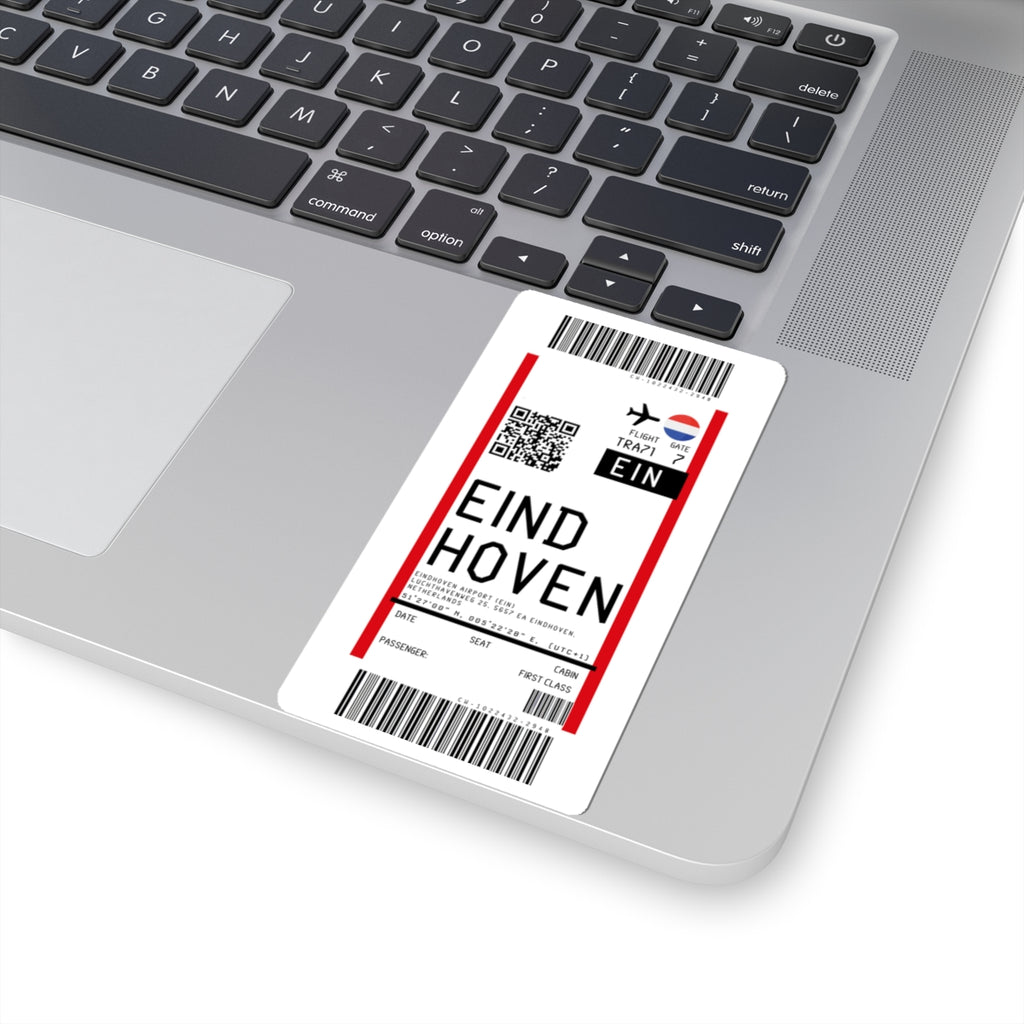 Eindhoven Airport (EIN) Boarding Pass Sticker — Travel Luggage Decal