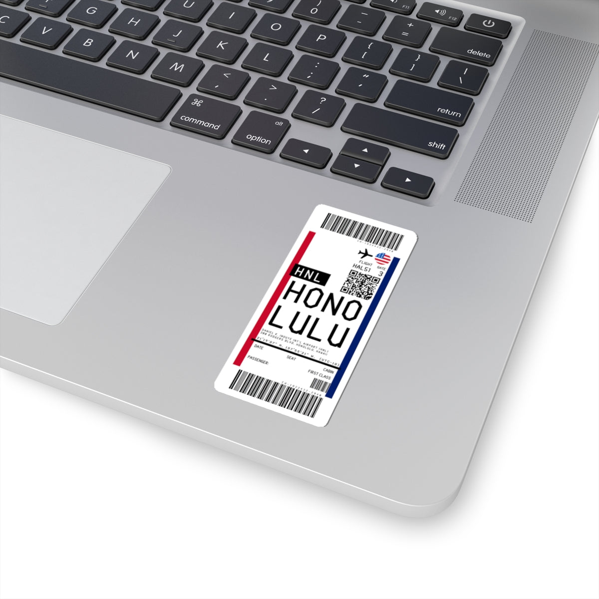 Daniel K. Inouye International Airport (HNL) Boarding Pass Sticker — Travel Luggage Decal