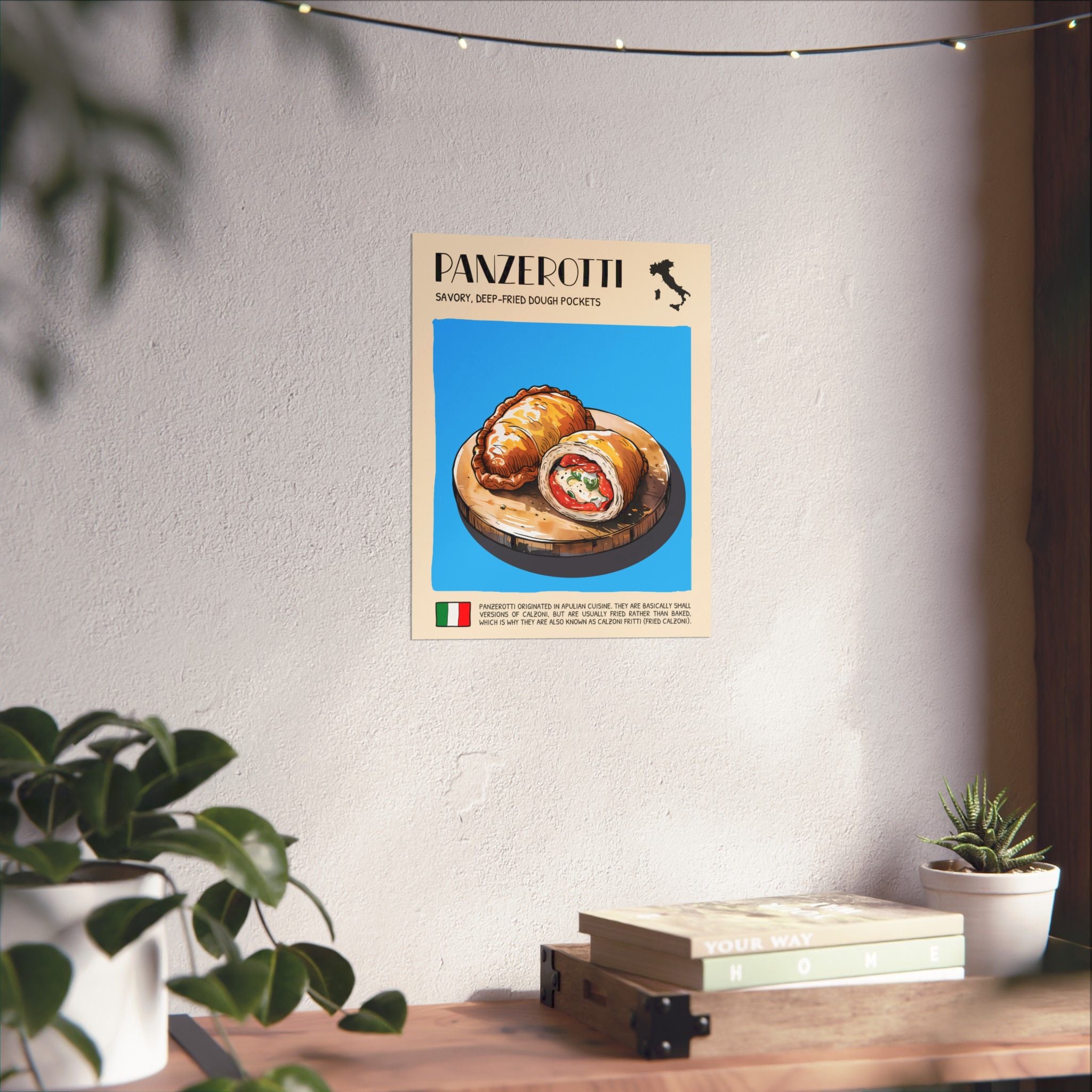 Panzerotti Poster —  Kitchen Art Vertical Matte Print