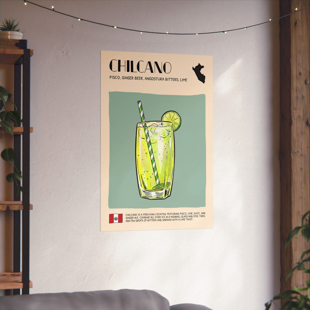 Chilcano Poster — Peruvian Cocktail Art Print