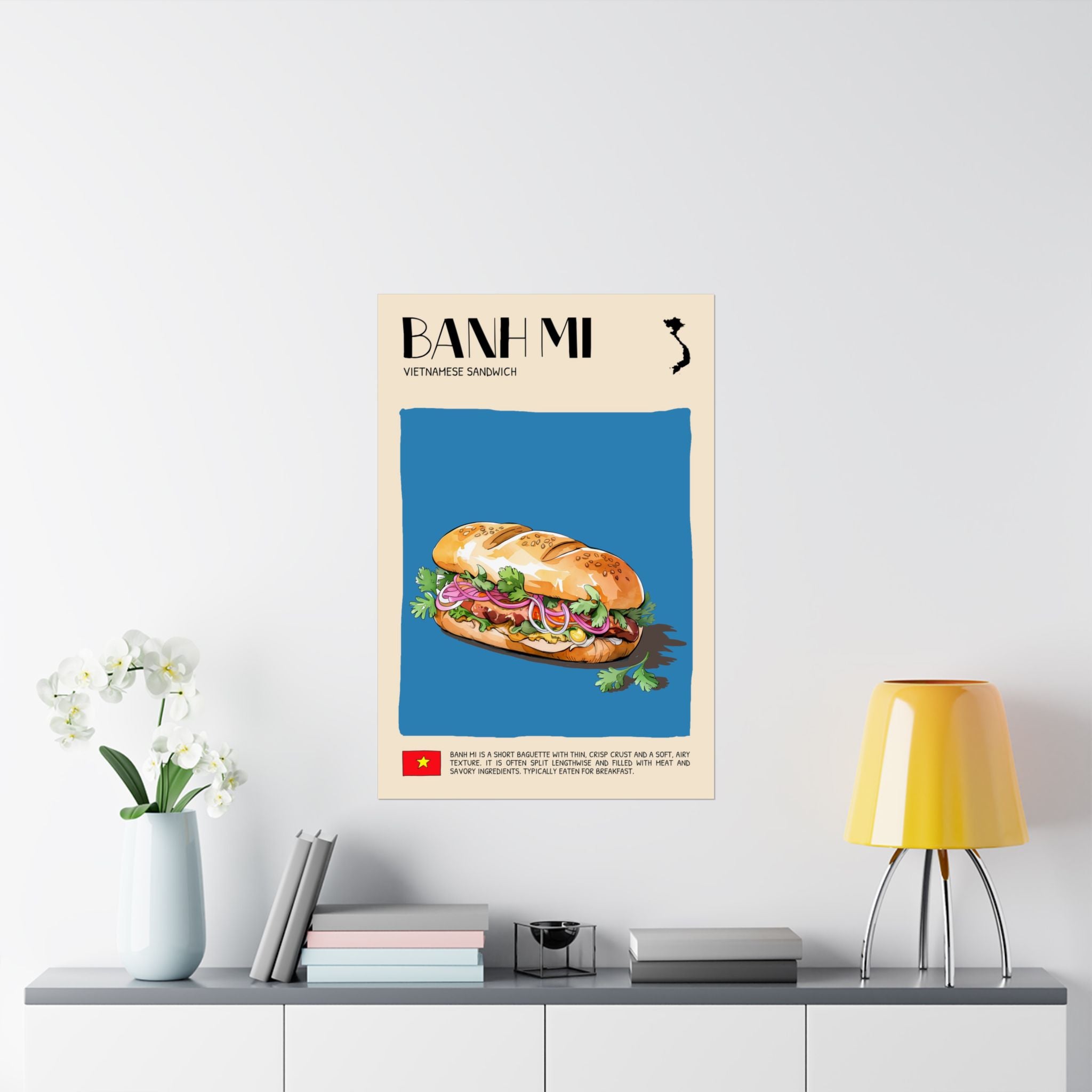 Banh Mi Matte Poster — Vietnamese Food Kitchen Art