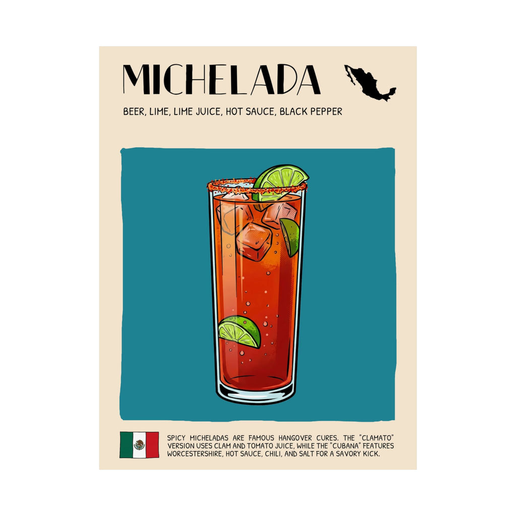 Michelada Poster — Mexican Cocktail Art Print