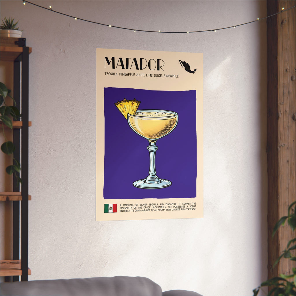 Matador Poster — Mexican Cocktail Art Print