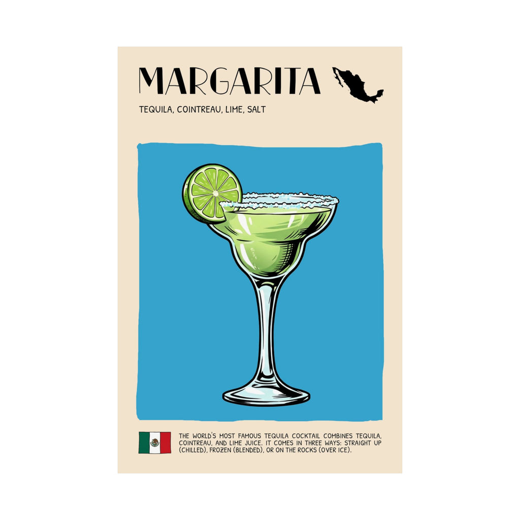 Margarita Poster — Mexican Cocktail Art Print