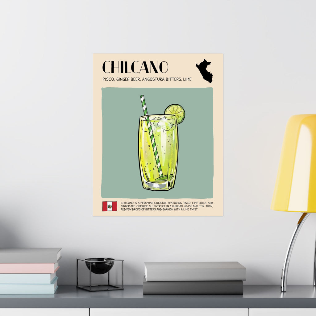 Chilcano Poster — Peruvian Cocktail Art Print