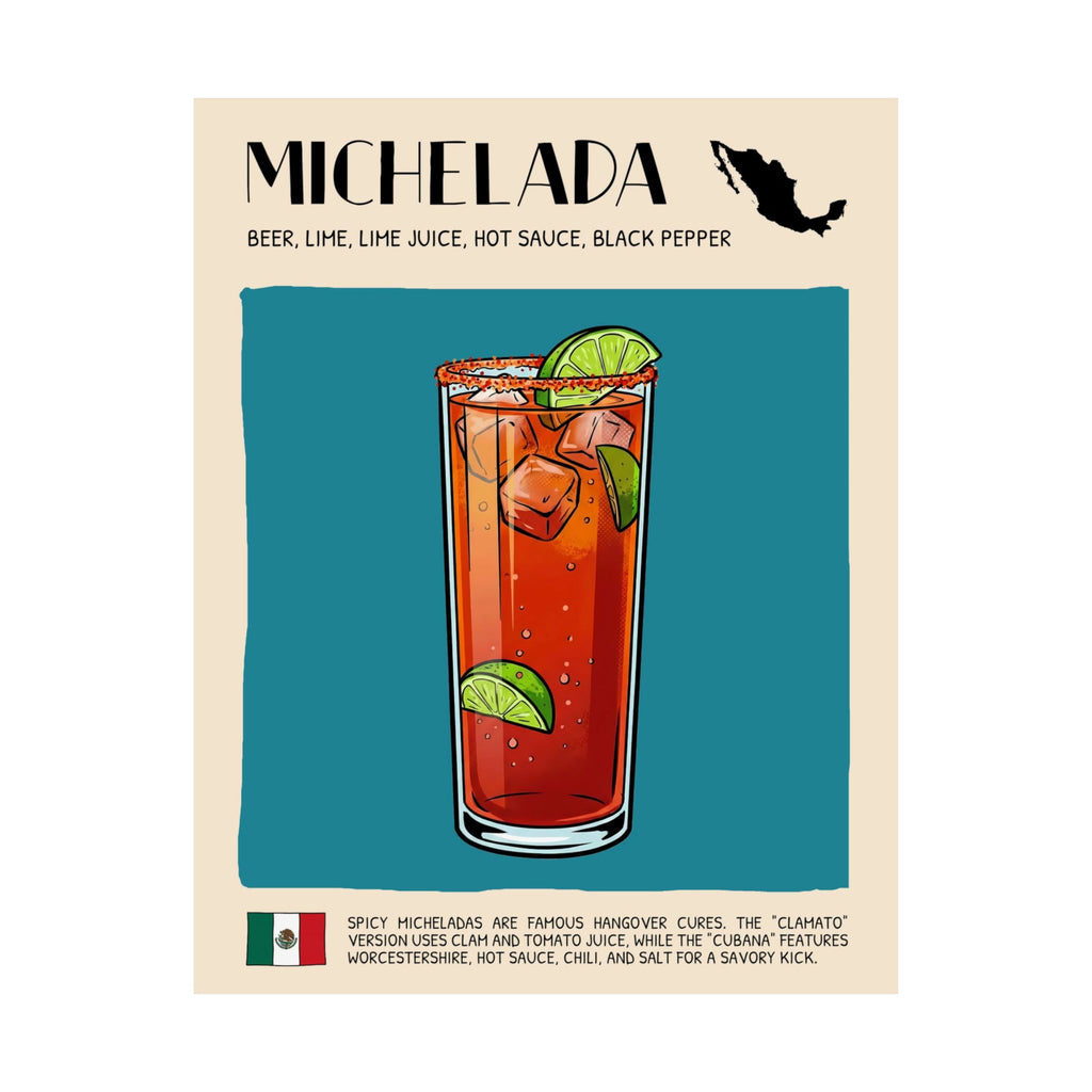 Michelada Poster — Mexican Cocktail Art Print