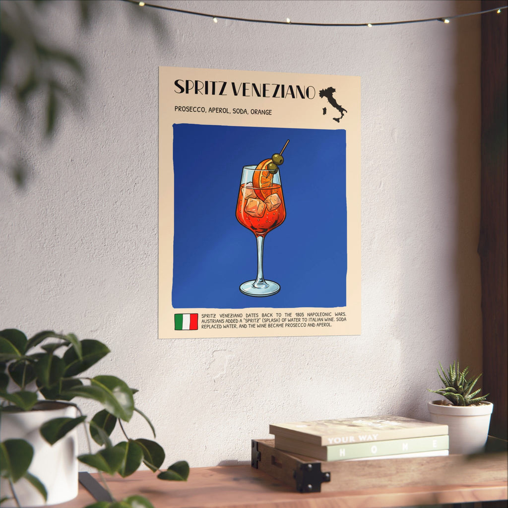 Spritz Veneziano Poster — Italian Cocktail Art Print