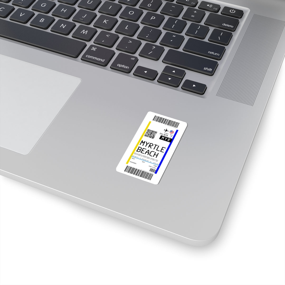 Myrtle Beach International Airport (MYR) Boarding Pass Sticker — Travel Luggage Decal