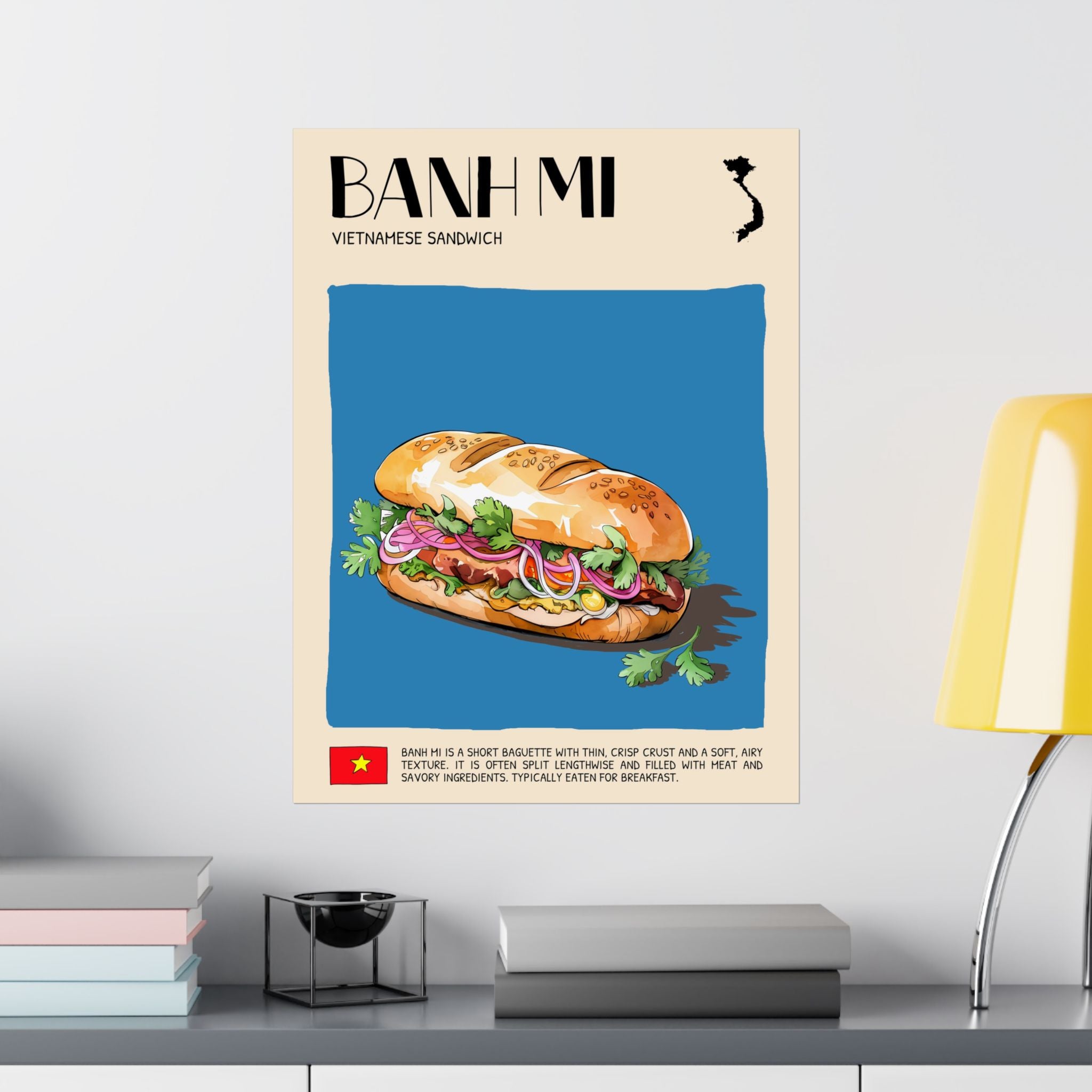 Banh Mi Matte Poster — Vietnamese Food Kitchen Art